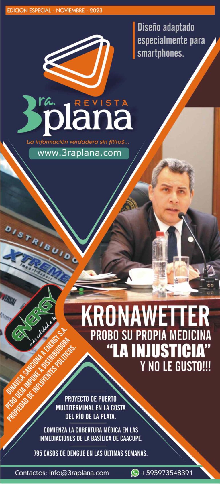 Revista 3ra. Plana Formato PDF, Noticias de Paraguay