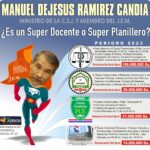 Revista 3ra. (tercera) Plana, Ministro de la Corte Suprema Manuel dejesus Ramirez Candia, Docente, Planillero