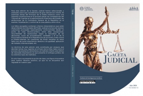 Info CSJ: La nueva Gaceta Judicial aborda principalmente ensayos sobre fuero de la Niñez y Adolescencia