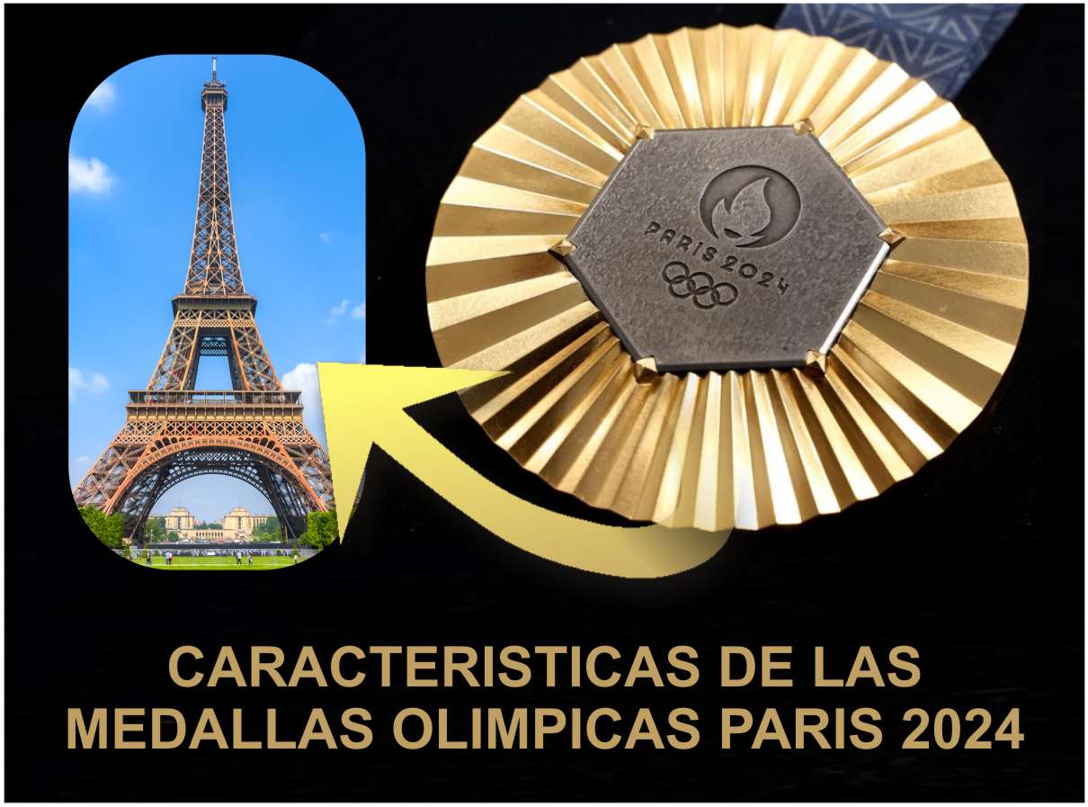 CARACTERISTICAS DE LAS MEDALLAS OLIMPICAS PARIS 2024